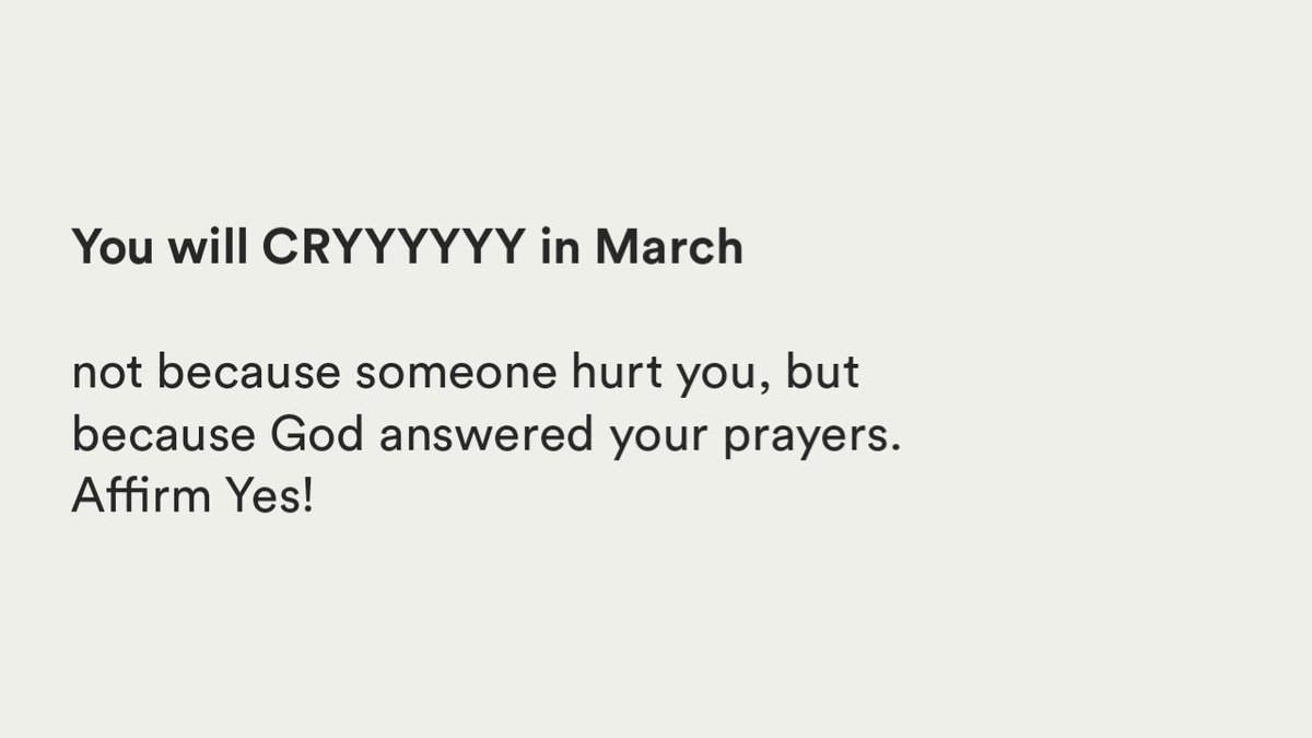 you’ll cry next month.