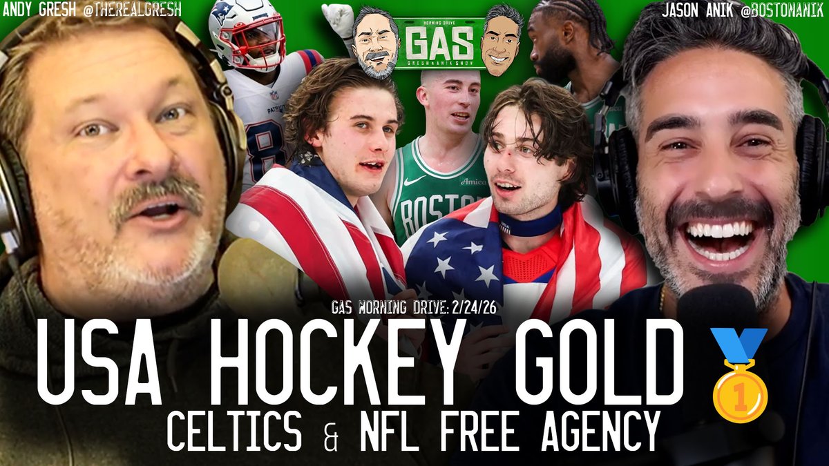 GASshowAM's tweet image. USA, USA, USA!!!

The boys are BACK and fired up for AMERICA as we talk #WinterOlympics before diving into the state of the #BostonCeltics and the NFL Free Agency outlook for the #NEPats. 

We are LIVE at 11am with @therealgresh &amp;amp; @bostonanik

youtube.com/live/523P2A70F…