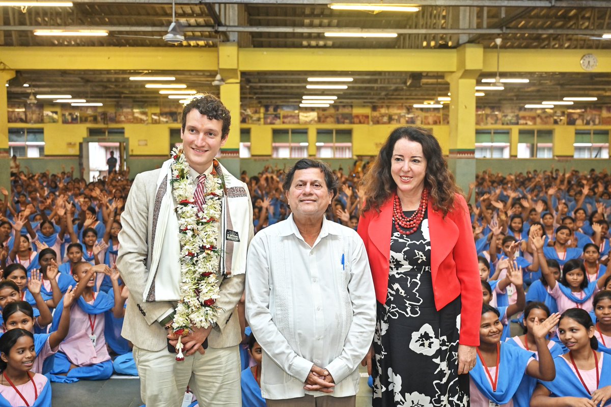 achyuta_samanta's tweet photo. It was an honour to welcome H.E. Mrs. Maya Tissafi, Ambassador Extraordinary and Plenipotentiary of the Swiss Confederation to India and Bhutan, to KIIT & KISS.

She spent time on our campus, interacted warmly with our KISS children and closely observed the model through which education, care and opportunity are brought together for tribal students. She appreciated the effort being made to empower children from underprivileged backgrounds and was happy to see their confidence & discipline.

Ambassador Tissafi has had a distinguished diplomatic career, serving Switzerland in important international roles. Her visit and thoughtful interaction with our students were encouraging for our entire KIIT and KISS family. I remain grateful for her time and interest in our work.