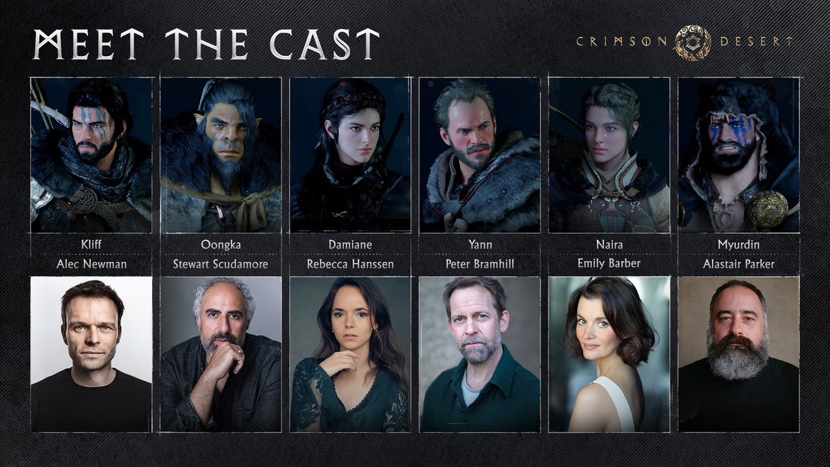 Crimson Desert just dropped its voice cast, and it’s stacked. 🎙️🔥 Kliff ...