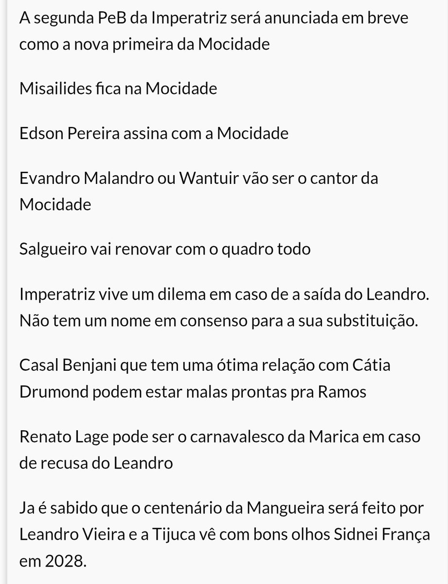 Será? Esses boatos pós Carnaval 😂😂