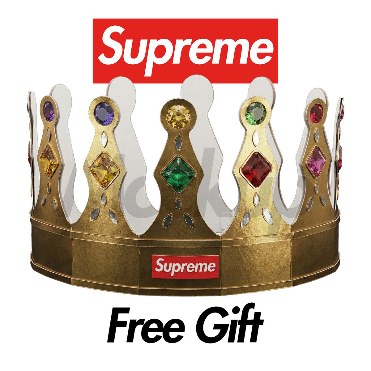 supreme ノベルティ　王冠 supreme ノベルティ 王冠 限定 - メルカリ