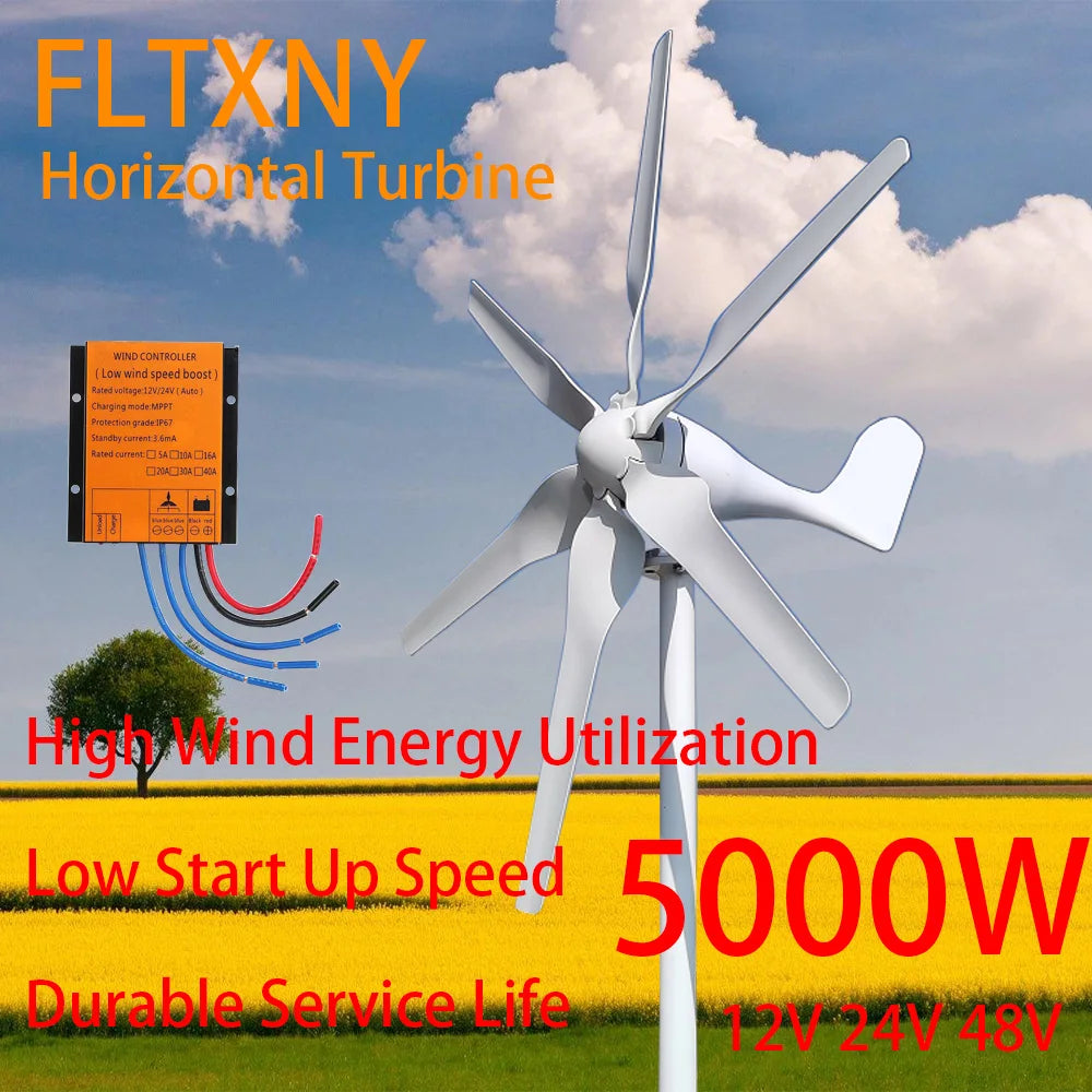 Check out this product - 5000W Wind Turbine Generator 5000W Complete Power Supply System Kit 12V 24V... 😍 
by 54 Energy - Renewable Energy Store starting at $506.52. 
Shop now 👉👉 shortlink.store/plp1exetaoop