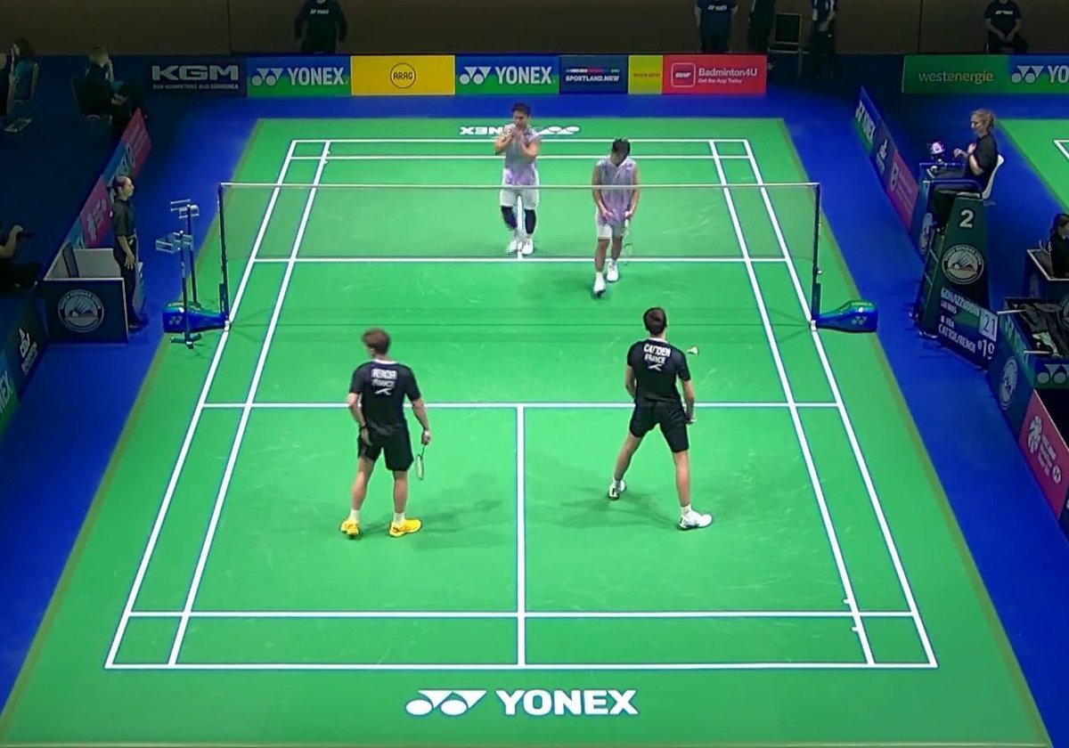 theone_xyz's tweet photo. Feidin ➡️ R16

Goh Sze Fei/Nur Izzuddin 🇲🇾 won against Mael Cattoen/Lucas Renoir 🇫🇷

21-17
21-19

They refuse a rubber. FeiDin, our second pair, advanced to the Round of 16 today. 💪🏻

#GermanOpen2026 https://t.co/4LskD2fL08