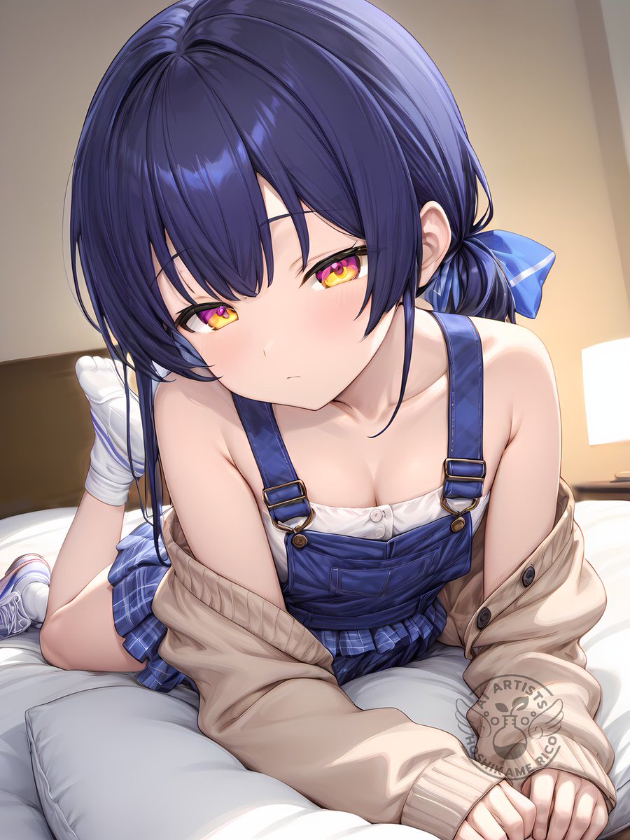 今日も本当にお疲れ様。最後は私の隣でリラックスしよ？✨ 良い夢を見てね、おやすみ💤
タップしてね！
#AIart 
#可愛いAIイラスト