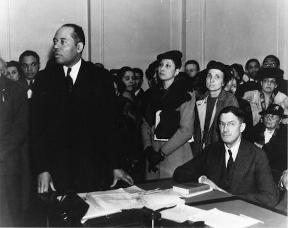 DubTrixxx's tweet photo. Charles Hamilton Houston (September 3, 1895 – April 22, 1950) was the legal architect behind the strategy that dismantled segregation in American education. He trained a generation of attorneys to challenge racial inequality through the courts. #BlackHistoryMonth https://t.co/Q1U5TLBtvy
