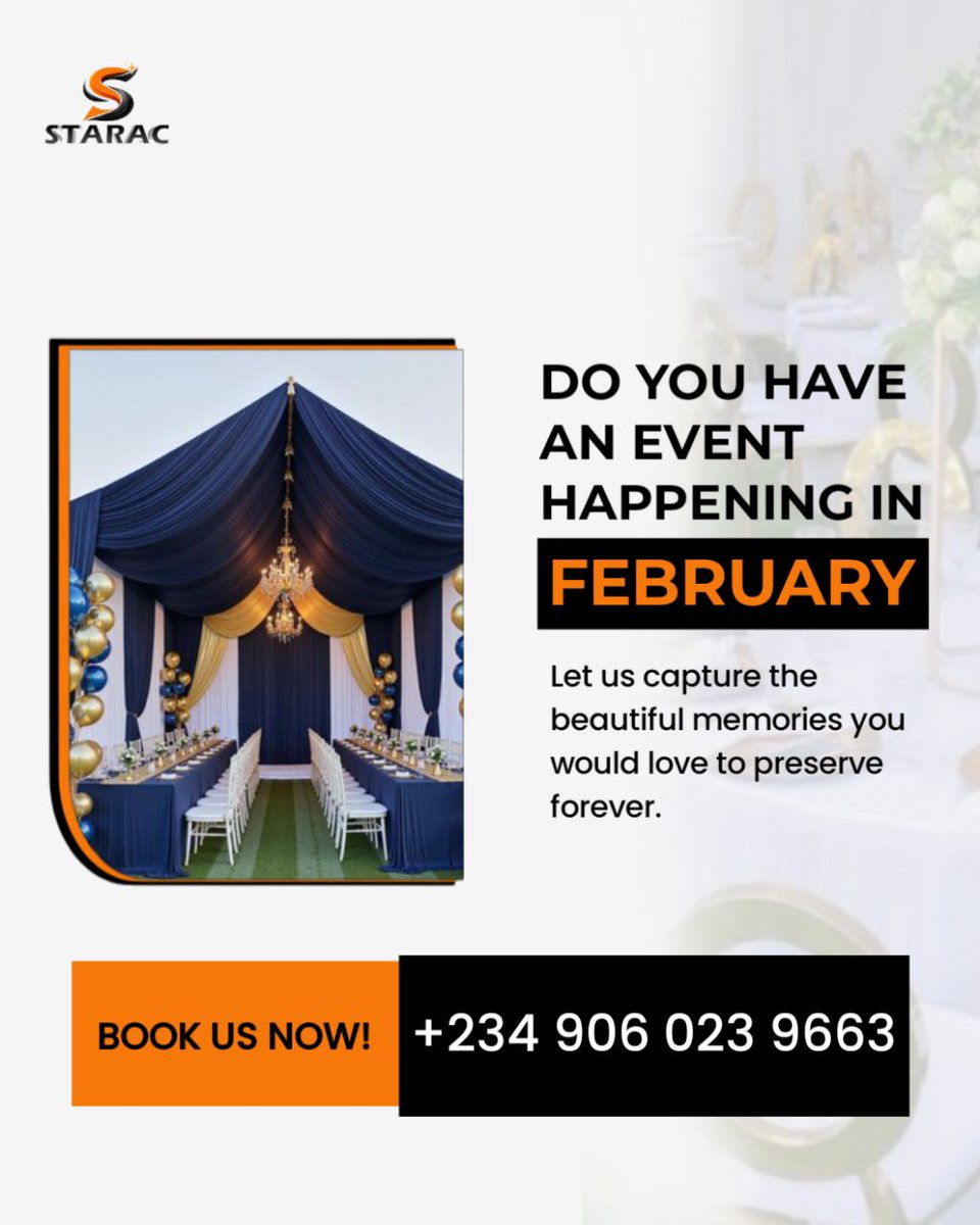 staracmedia's tweet photo. From birthday celebrations, weddings, corporate events, to special occasions, every detail matters. And each moment deserves to be properly documented.

#starac #events #videographer #contentcreator #eventsinportharcourt https://t.co/F1pcdbBazN
