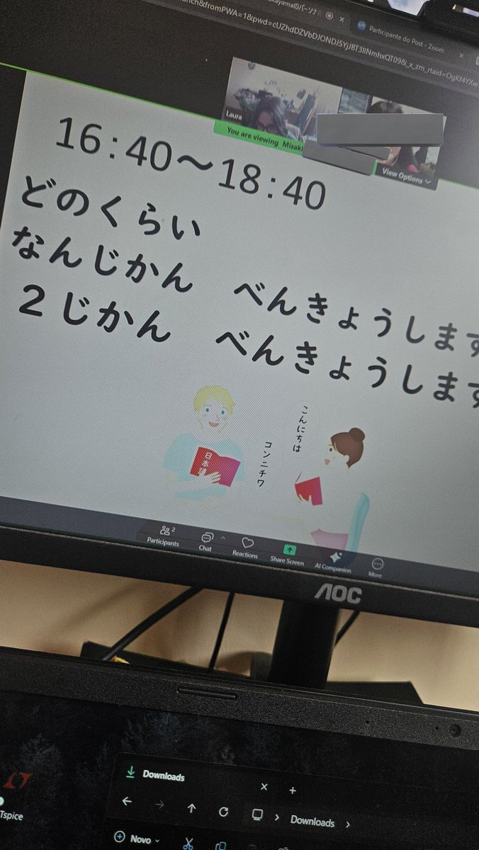 Aula de japonês rendeu mt hj, tenho exercícios para entregar na próxima aula, sobre contagem ainda, só q dessa vez com dias, mês, anos, horário, essas coisas