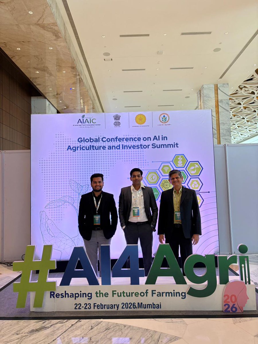 🌟 Proud to have showcased our innovation at the #AI4Agri event in #Mumbai! Exciting insights and strong connections made as we strive to impact agriculture positively. 🌱