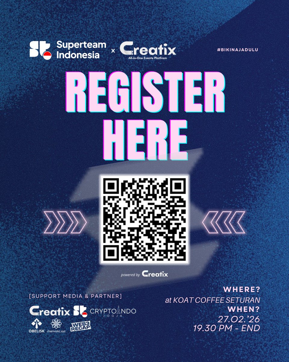Creatixevents's tweet image. Superteam Indonesia Coffee-Break 
[Yogyakarta]🙌

JOGJAAA!!!
Pernah dengar Solana?
Itu salah satu jaringan blockchain terbesar di dunia dan banyak anak Indonesia sudah mulai bangun karya maupun project di sana‼️

Lewat Coffee-Break ini, Superteam Indonesia - Yogyakarta (komunitas