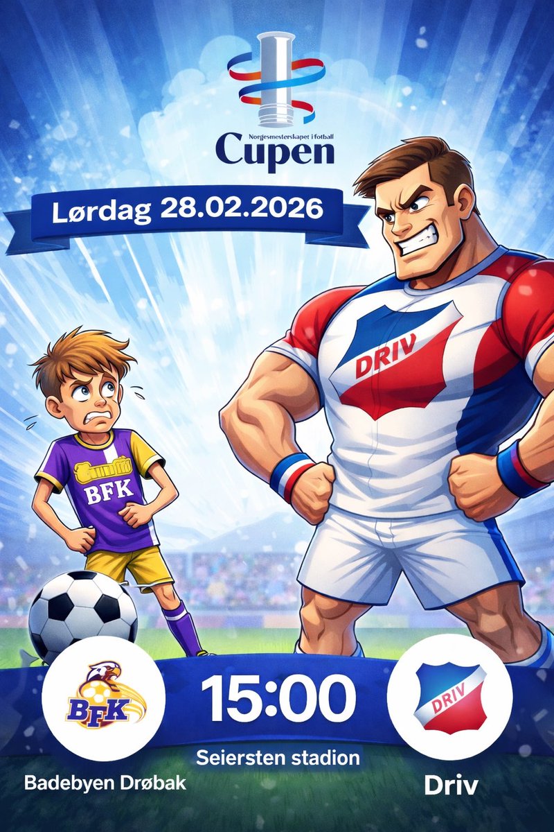 Lørdag spiller våre beste menn den første kampen på veien til Ullevaal⚽️🏆