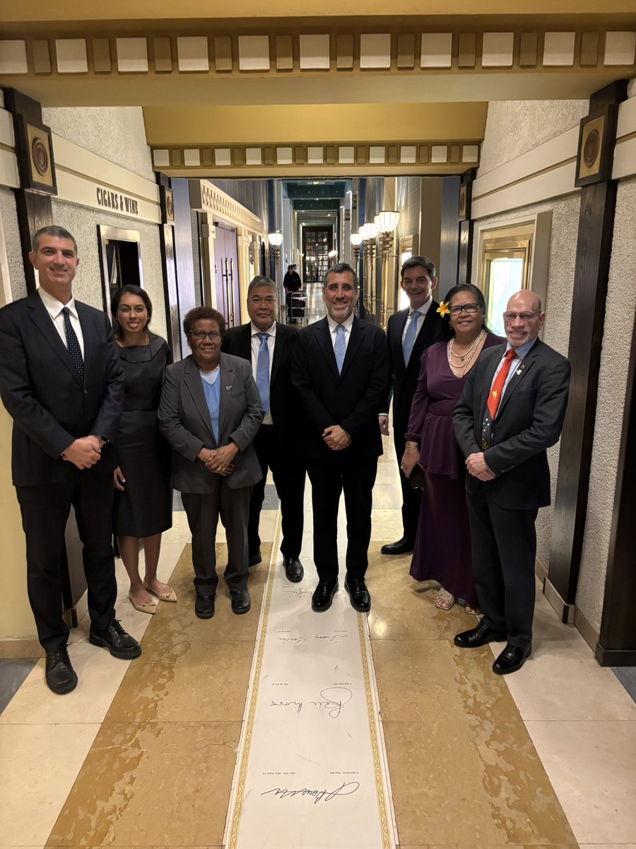I was pleased today to brief the Pacific ambassadors to the UN who are visiting Israel as part of a delegation organized by Israel’s Ambassador to the UN, Danny Danon (<a href="/dannydanon/">Danny Danon 🇮🇱 דני דנון</a>).

I thanked them for the consistent support shown by many Pacific nations toward Israel and