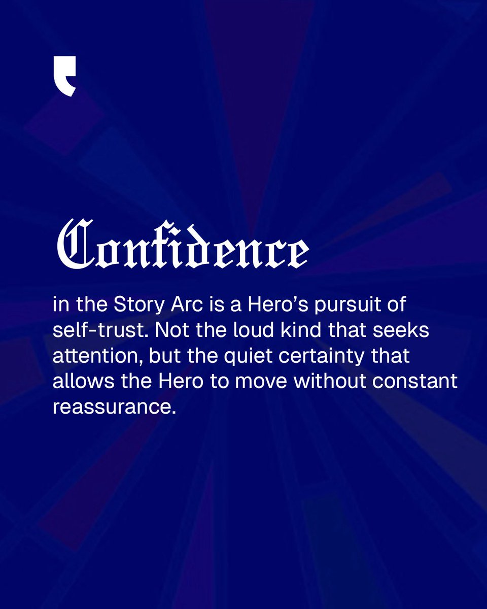 Pokeltd's tweet photo. Confidence is the Goal that allows the Hero to act decisively, without second-guessing.

Brands that understand this, design for assurance, aligning message, product, and behavior so trust feels inevitable... https://t.co/ui6WQpppA2