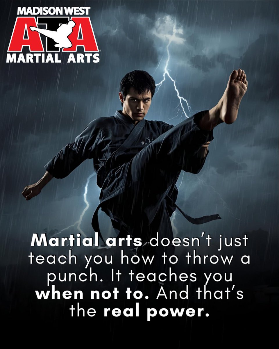 Martial arts empower us beyond physical strength. It instills discipline, respect, and the wisdom to choose peace over conflict. Mastering the art of restraint is the ultimate strength. Embrace the journey of self-discovery and growth. 🥋💪 #MartialArts #Wisdom #SelfDiscipline