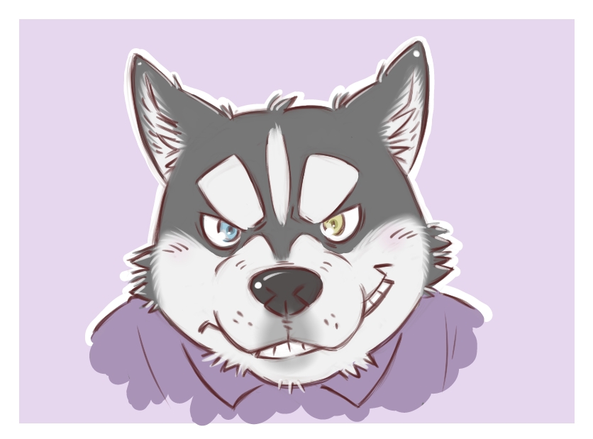 2013年の絵 いろんな犬種の絵描いてて、そっから2人が誕生。