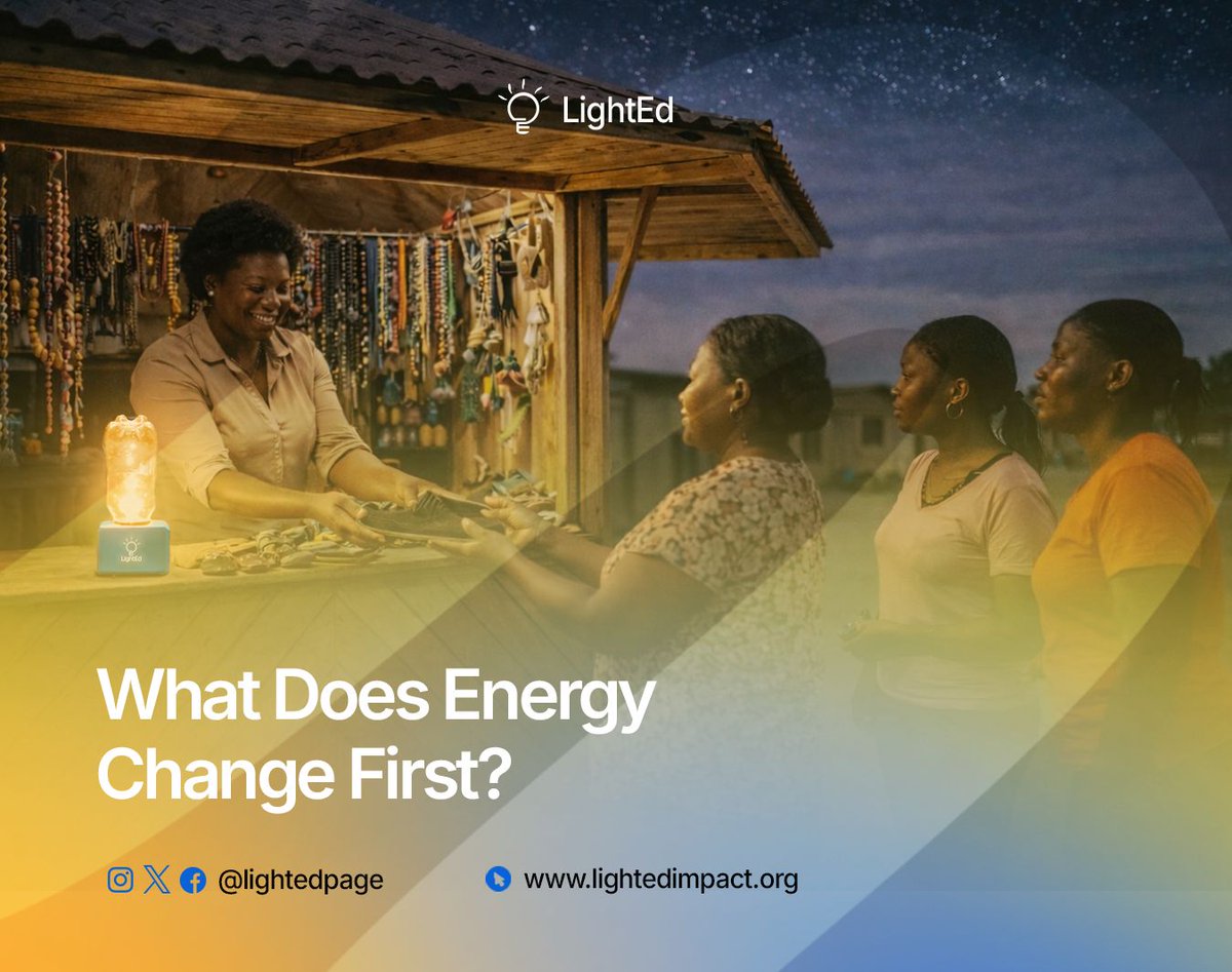 lightedpage's tweet photo. What does reliable electricity change first?

A) Safety
B) Education
C) Income
D) Communication

In Durumi IDP Camp, the answer was more than one.

#Lighted https://t.co/Y8DHnSDEPi