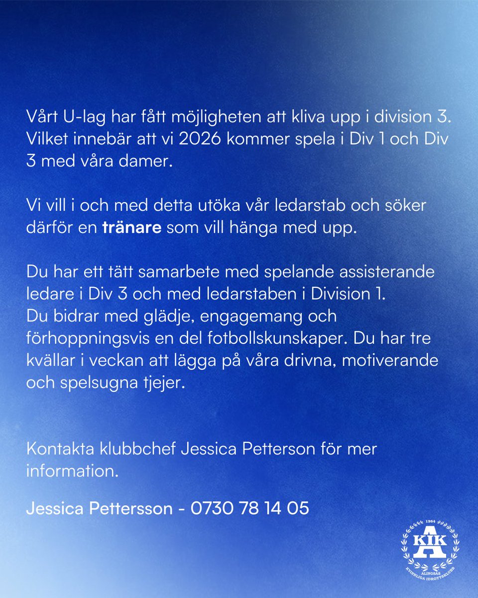 Alingsås KIK Dam tweet media