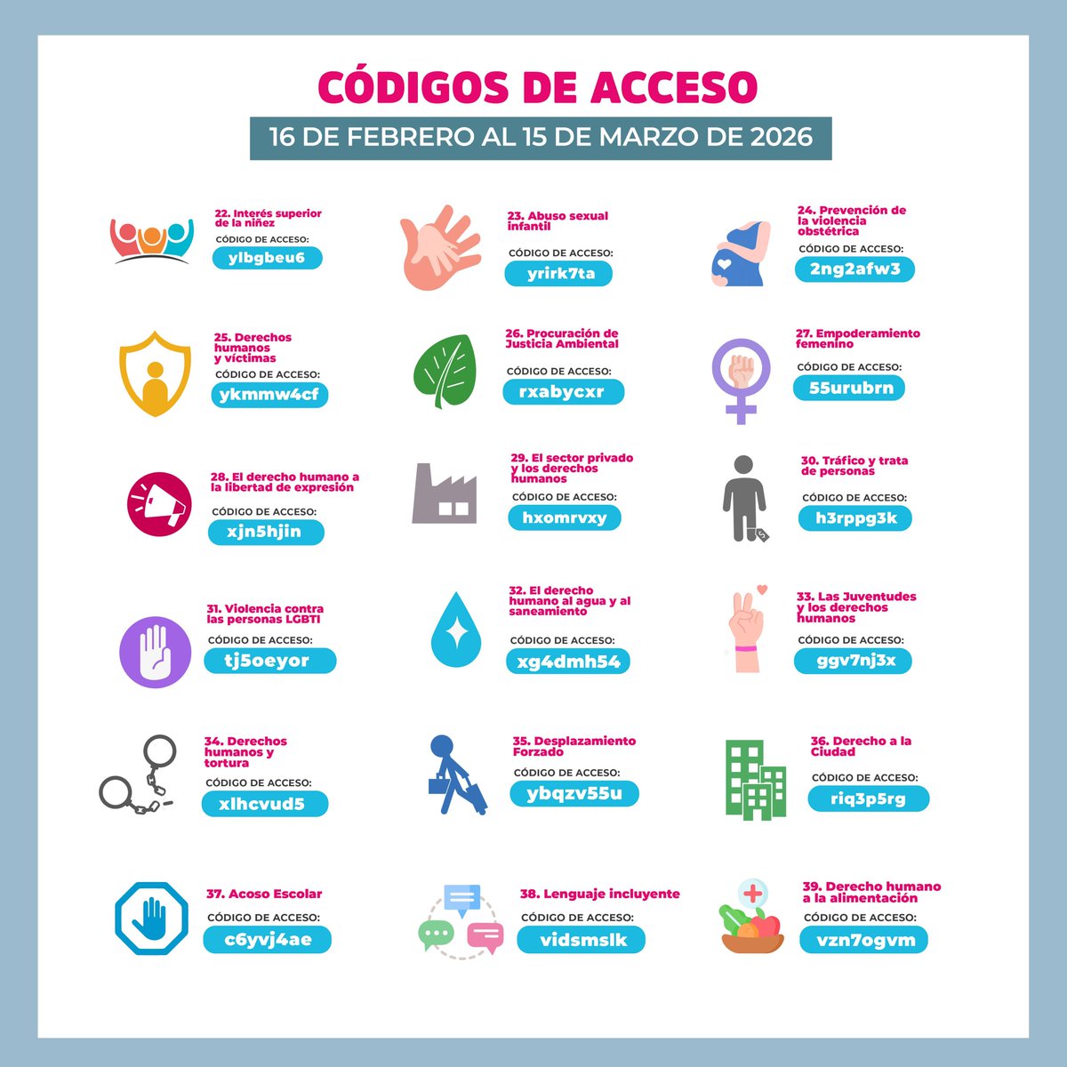 CEDHJ's tweet photo. La #CEDHJ pone a tu disposición cursos virtuales gratuitos 💻✨, diseñados para promover una cultura de respeto, inclusión y dignidad para todas las personas.

🔎 Consulta el catálogo, elige tu curso e ingresa el código de acceso para comenzar ⬇️
https://t.co/a9zUN3wdJK https://t.co/pNJWRbvge4