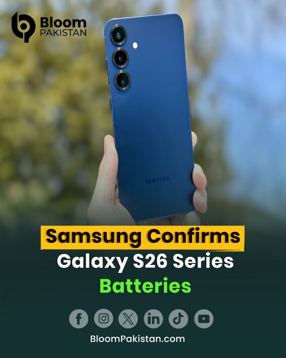 bloom_pakistan's tweet image. Samsung Galaxy S26 series launch tomorrow; leaked EU Energy Labels confirm battery capacities for all models.

Read More: bloompakistan.com/samsung-confir…

#SamsungGalaxyS26 #MobileTech #SmartphoneLaunch