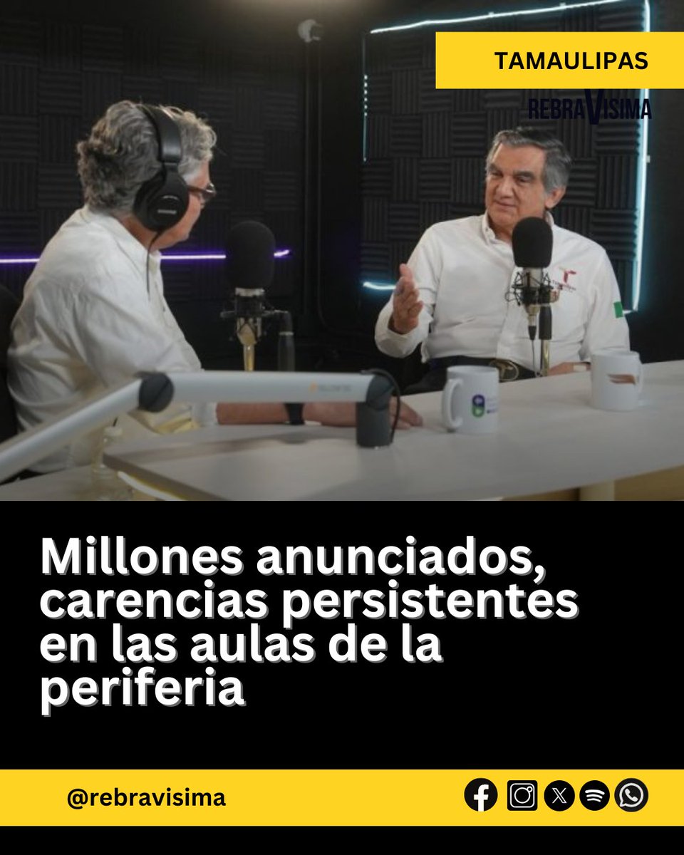 Las cifras suenan contundentes. Sin embargo, basta con recorrer las escuelas de la periferia en Nuevo Laredo para cuestionar si esos números reflejan realmente lo que ocurre en el campo educativo.

+Info: rebravisima.substack.com/p/millones-anu… <a href="/Dr_AVillarreal/">Américo Villarreal</a>
