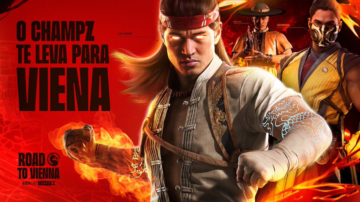 ⚠️ATENÇÃO JOGADORES DE MK1⚠️

🏆 ROAD TO VIENNA - Torneio da <a href="/ExitLagBR/">ExitLag Brasil</a> em parceria com a <a href="/WarnerPlayBR/">Warner Play</a> 

✈️Premiação
Top 3 ganha viagem com tudo pago para representar o Brasil no Major Viennality na Áustria 🇦🇹 

🗓️ Dias 28/02 e 01/03 às 18h

🎮 PS5 · Xbox · PC

✅Inscrição