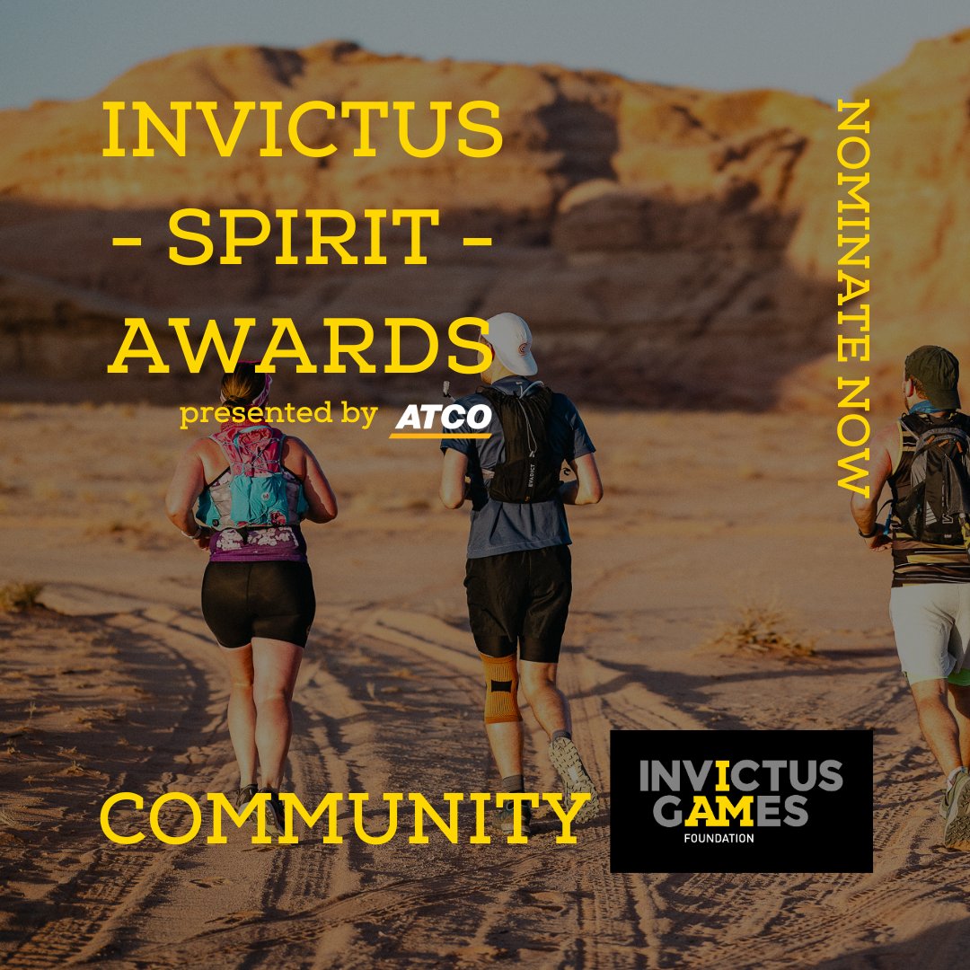 Invictus March 🤝 Invictus Community Award 🤝 Nominations are now open for the first ...