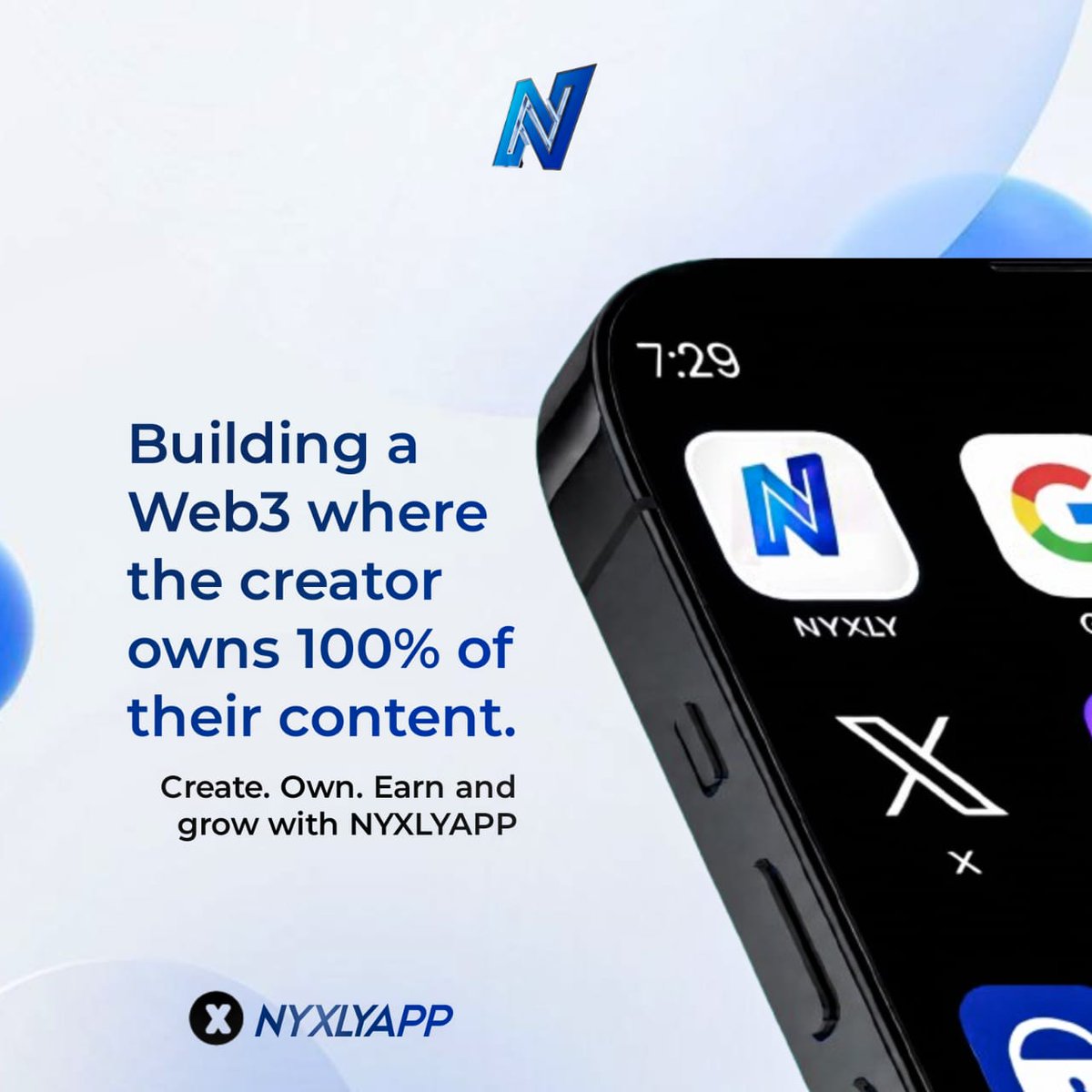 This is the future we’ve been talking about.

A Web3 where creators don’t beg platforms…
They own 100% of their content.

No middlemen. No hidden cuts. Just create, own, earn, and grow.

That’s what <a href="/NYXLYAPP/">NYXLY</a> is building , powered by $BOT.

A massive Relaunch is coming, stay