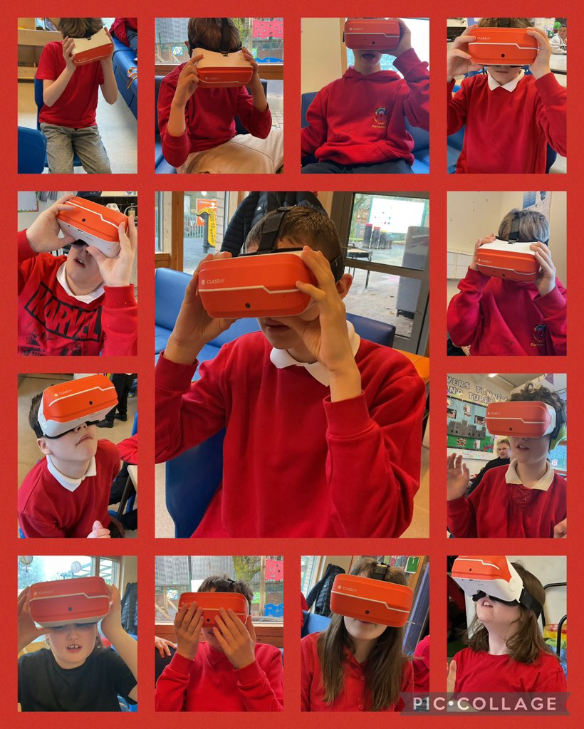 YsgolHenFelin's tweet image. #Class14 had a brilliant first day back yesterday! We enjoyed a sensory story about Jack and the Beanstalk followed by a literacy activity. In the afternoon we explored different castles using the VR Headsets. Well done everyone 😀 #YHF