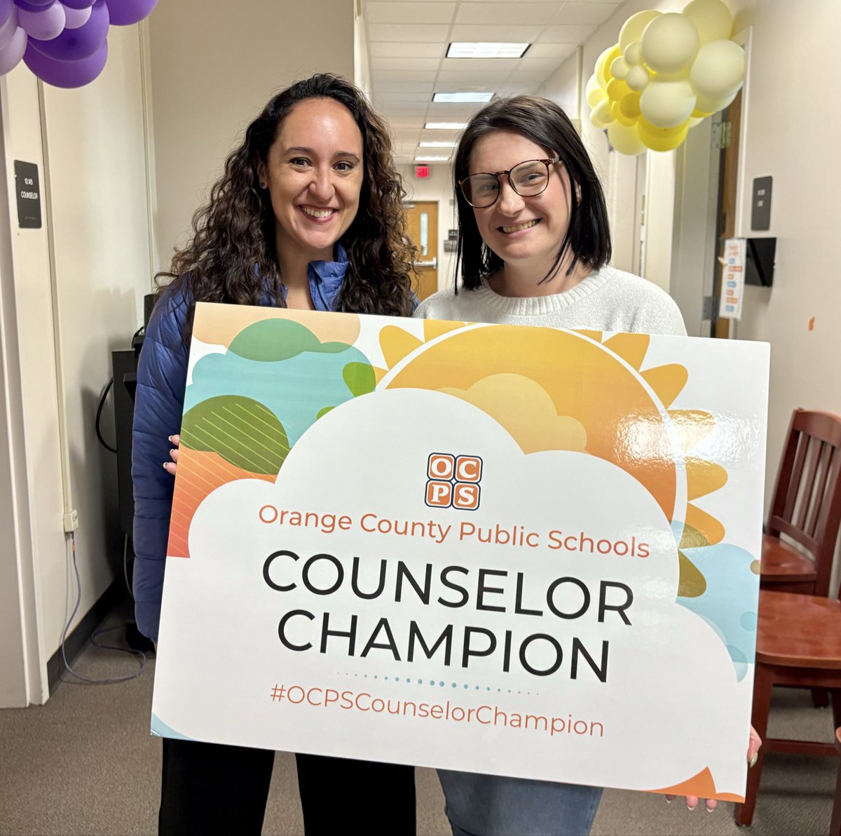 OCPScounselors's tweet photo. Congratulations to Amy White from @ocpsboone on her selection as an @OCPSnews Counselor Champion. 🎉 She has leaned into her new role of high school counselor with poise, patience and persistence. She shows up for her students every single day. https://t.co/AnJQUSGKUN