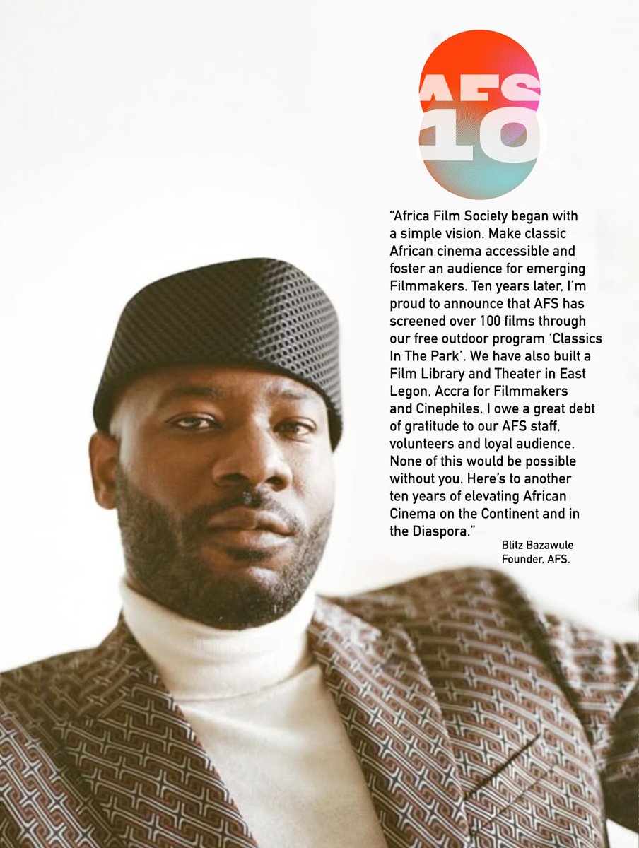 AfricaFilmSoc's tweet photo. 🙏🏿🎥
10 Year Anniversary message from AFS founder Blitz Bazawule @blitzambassador

#AFS10
#CITP2026 https://t.co/eJyajo2wBw