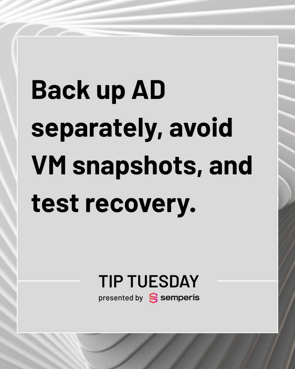 Semperis tweet media