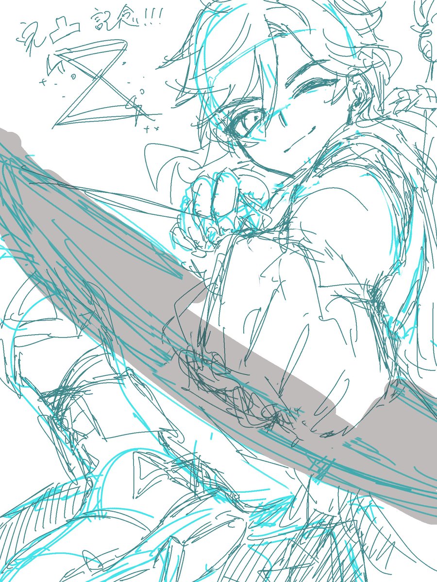 #原神  #Sethos 少し前に描いた完凸記念絵