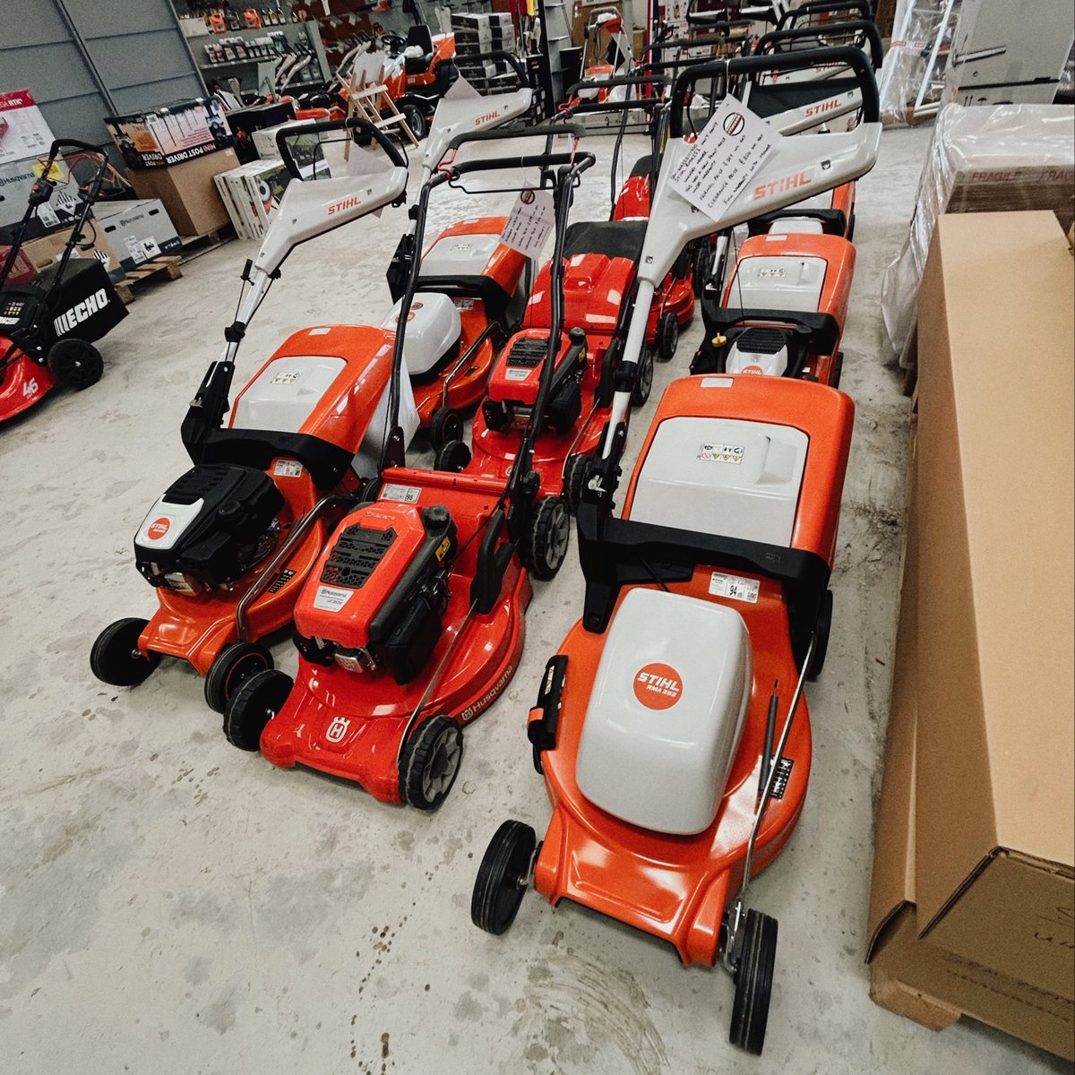 ‼️ Ex-Display/Demo/B-Stock Mower Deals - In Store Exclusive ‼️

There’s huge savings on these Stihl &amp; Husqvarna mowers, ready for collection from our showroom in Exeter (EX2 9FB). All with a full ‘as new’ warranty.

Pop by and take a look! 👀