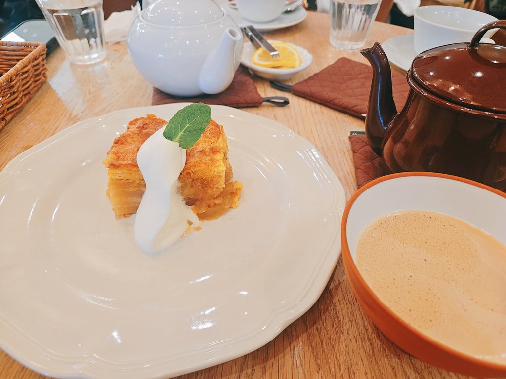 この日は楽しかった～🎵 デザートも美味しかった🍎☕