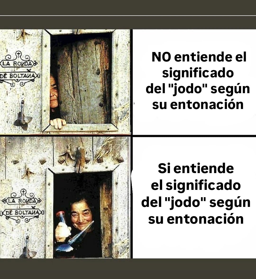 Hay que diferenciar el jodo, del joodóoo, del joooodo, y del jodó.