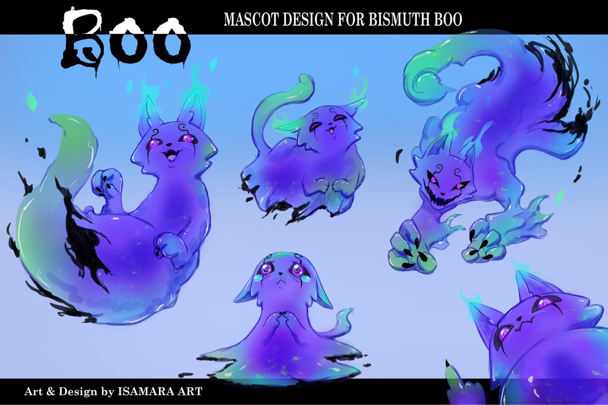 Bismuth_Boo's tweet photo. Super happy and excited for my OC and Mascot made by @IsamaraArt .

Love the work she did. https://t.co/GMnlABO0Uf