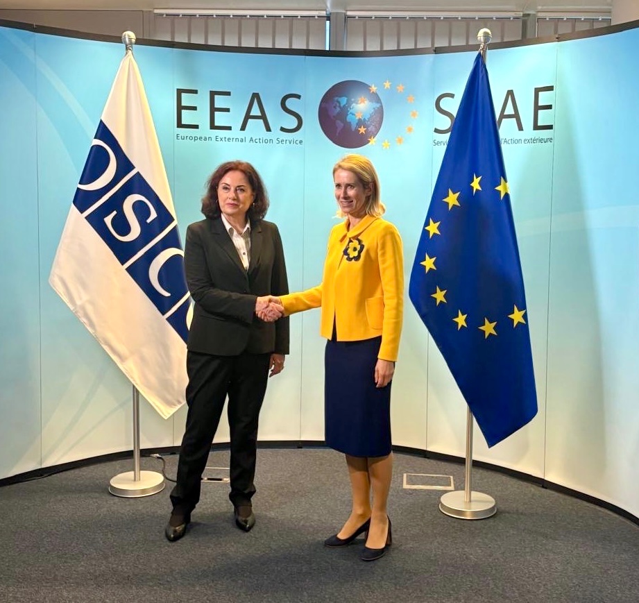 DirectorODIHR's tweet photo. A pleasure to meet @kajakallas today to discuss strengthening our partnership at a time of increasing pressure on our shared values. Democratic governance, respect for human rights and fundamental freedoms remain central to security and stability in our region. https://t.co/an6g1egRxZ