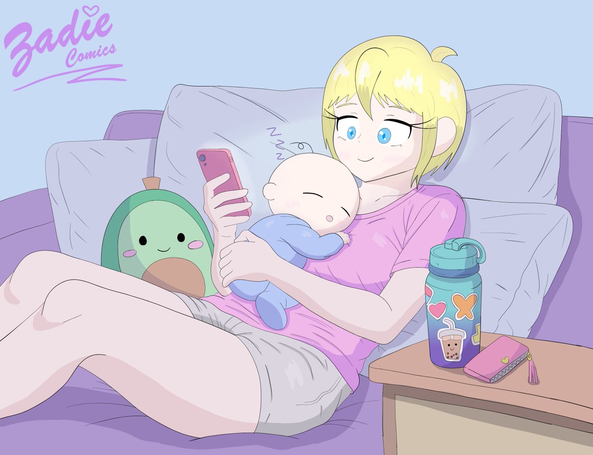 ZadieComics's tweet image. Resting ❤️ #Parenting #Mothers #digitalartwork