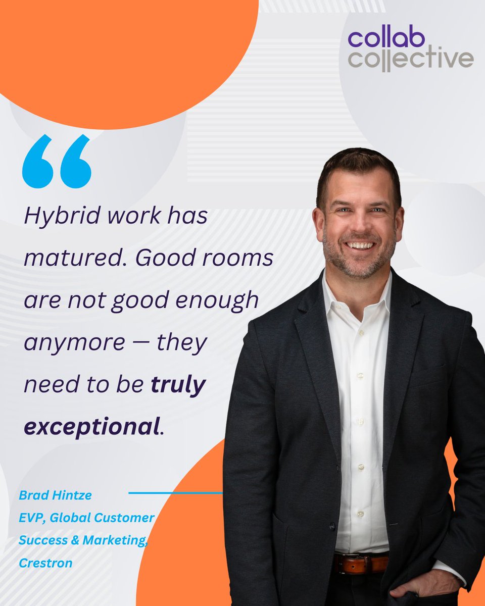 craigdurr's tweet image. Hybrid work has matured.
Good rooms aren’t good enough anymore.

Exceptional = walk in, start meeting, no tech friction.

Great conversation with Brad Hintze from Crestron:
youtu.be/20EMbBqqz4Q

#HybridWork #ProAV #FutureOfWork