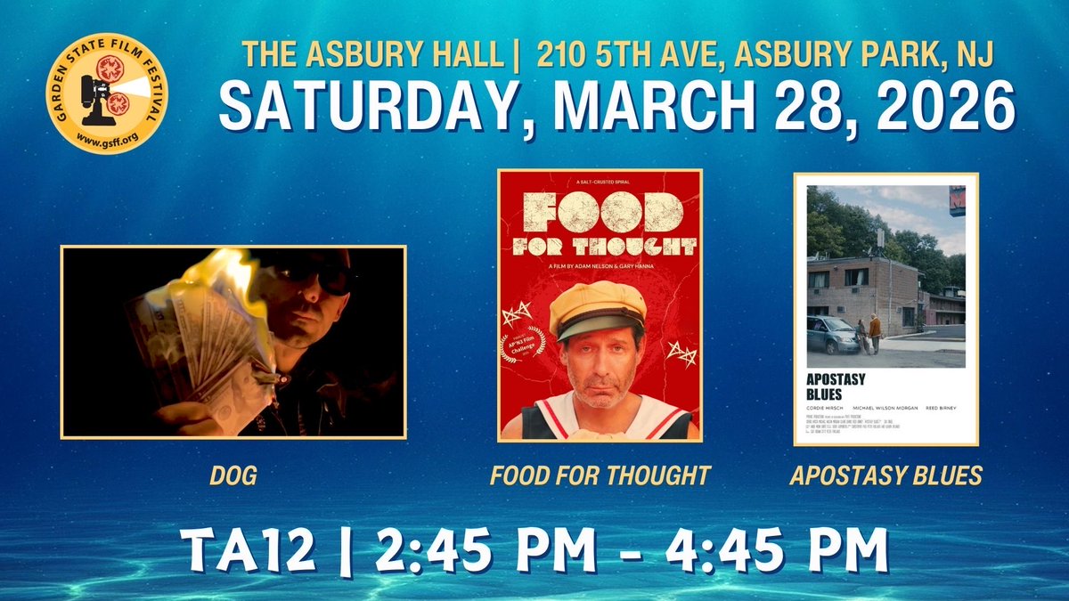 Very excited to be a part of the <a href="/GardenStateFilm/">Garden State Film Festival</a> Come check us out!