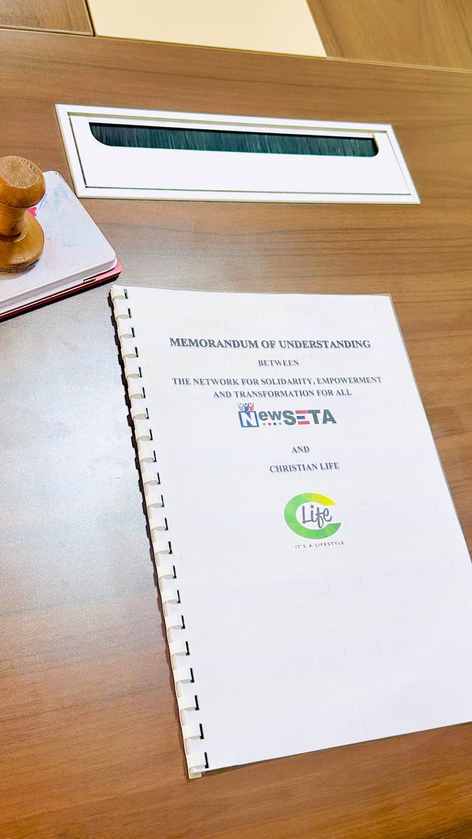 NewSETA's tweet photo. We’re proud to announce the signing of an MoU between #NEWSETA and Christian Life (C-LIFE)
Together, we’ll advance ethical leadership, good governance, and peacebuilding among young people in Cameroon, raising a new generation of leaders grounded in integrity and accountability. https://t.co/KPCcV5jD6m