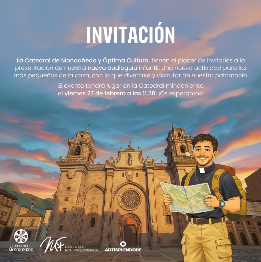 mondonedoferrol's tweet photo. 🆕📒 La catedral #Mondoñedo estrena una audioguía infantil para acercar su patrimonio a los más jóvenes @catedralmondone

📌 El cabildo presenta este viernes una nueva herramienta didáctica, disponible en 3 idiomas, para visitas familiares y escolares

🔗 https://t.co/qbNUBcpsPv https://t.co/faoJQEXKVr