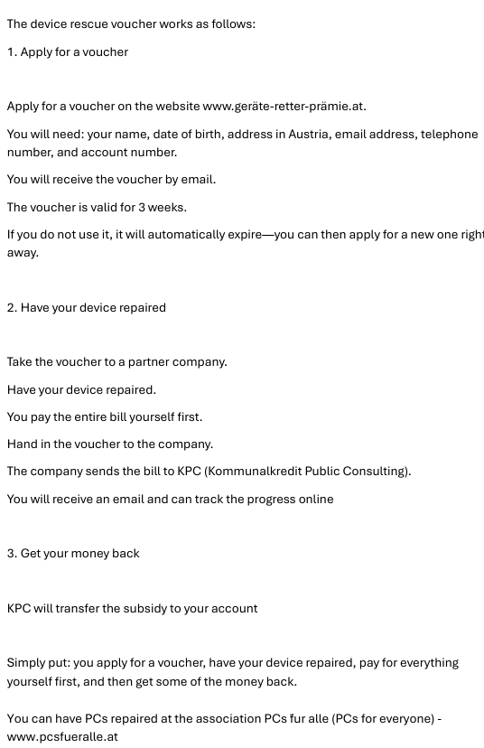 PCs für alle - www.pcsfueralle.at tweet media