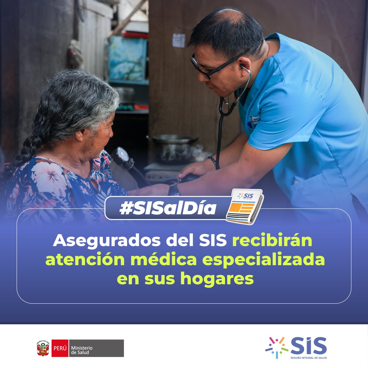 SISPeruOficial's tweet photo. 🏠🩺“Salud en Casa” es el nuevo modelo de atención que permitirá a los asegurados del @sisperuoficial recibir servicios especializados y multidisciplinarios en el domicilio.

📌 Conoce más aquí: https://t.co/5wtEGh9OsW

SIS, estamos para ti 🫶🏼 https://t.co/VO3jny2nFf