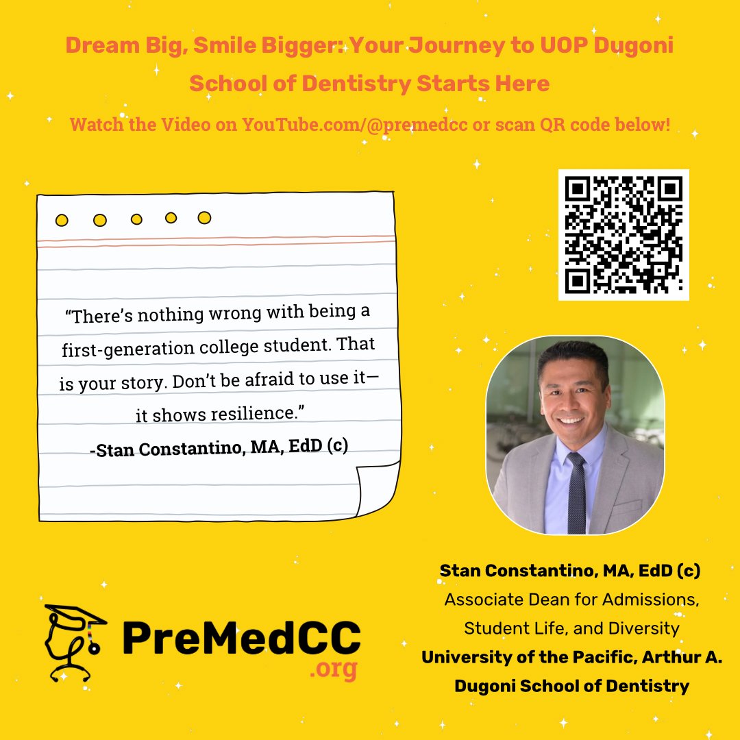 PreMedCC's tweet image. First-gen? That’s not a hurdle, that’s your superpower. 🦷✨ 

Let your journey set you apart. 

#FirstGenStrong #FutureDDS