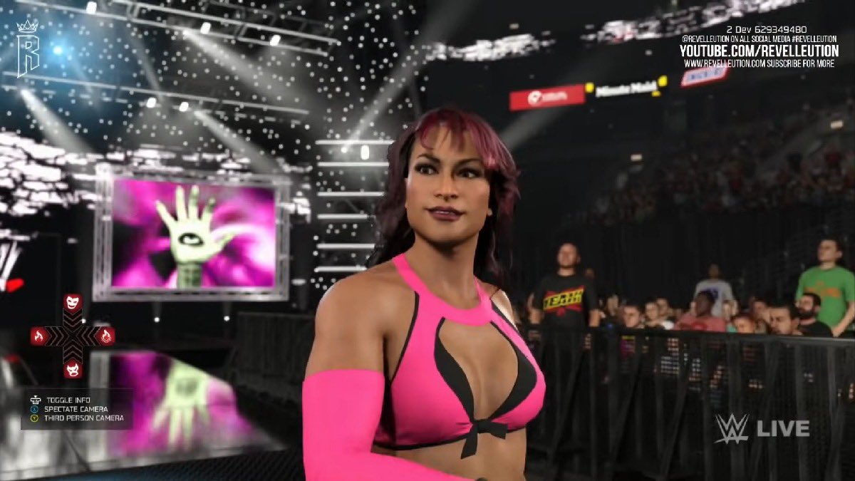 REALLiSAMARiE's tweet photo. Earlier today, @wwegames revealed the #WWE2K26 roster… and guess who made the list?! 🕸️ The Widows Peak lives on! Honored, grateful, and beyond excited to be part of the game again this year. Let’s make it legendary. 🎮🔥 Thank you #WWE

Photo credit: @Revelleution 

#LisaMarieVaron #VictoriaWWE #RealLisaMarie