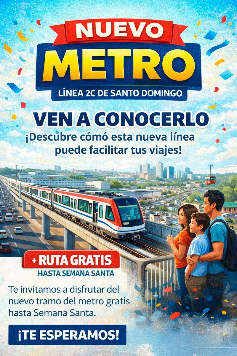 Hoy Los Alcarrizos empieza a vivir otra realidad con este avance tan esperado se nota cuando las obras llegan para mejorarle la vida a la gente.
#Linea2cMetroSD
#MiMetro 🚝🇩🇴