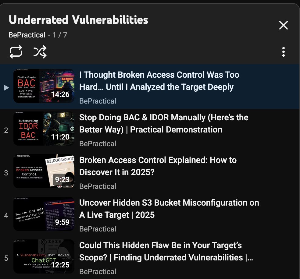 thehacktivator's tweet photo. Added one more video in my free playlist that can help you guys to learn more about some of the most underrated vulnerabilities found on web applications!

Check it out here: https://t.co/huFGi6iDDC https://t.co/J8ebSLE1xU