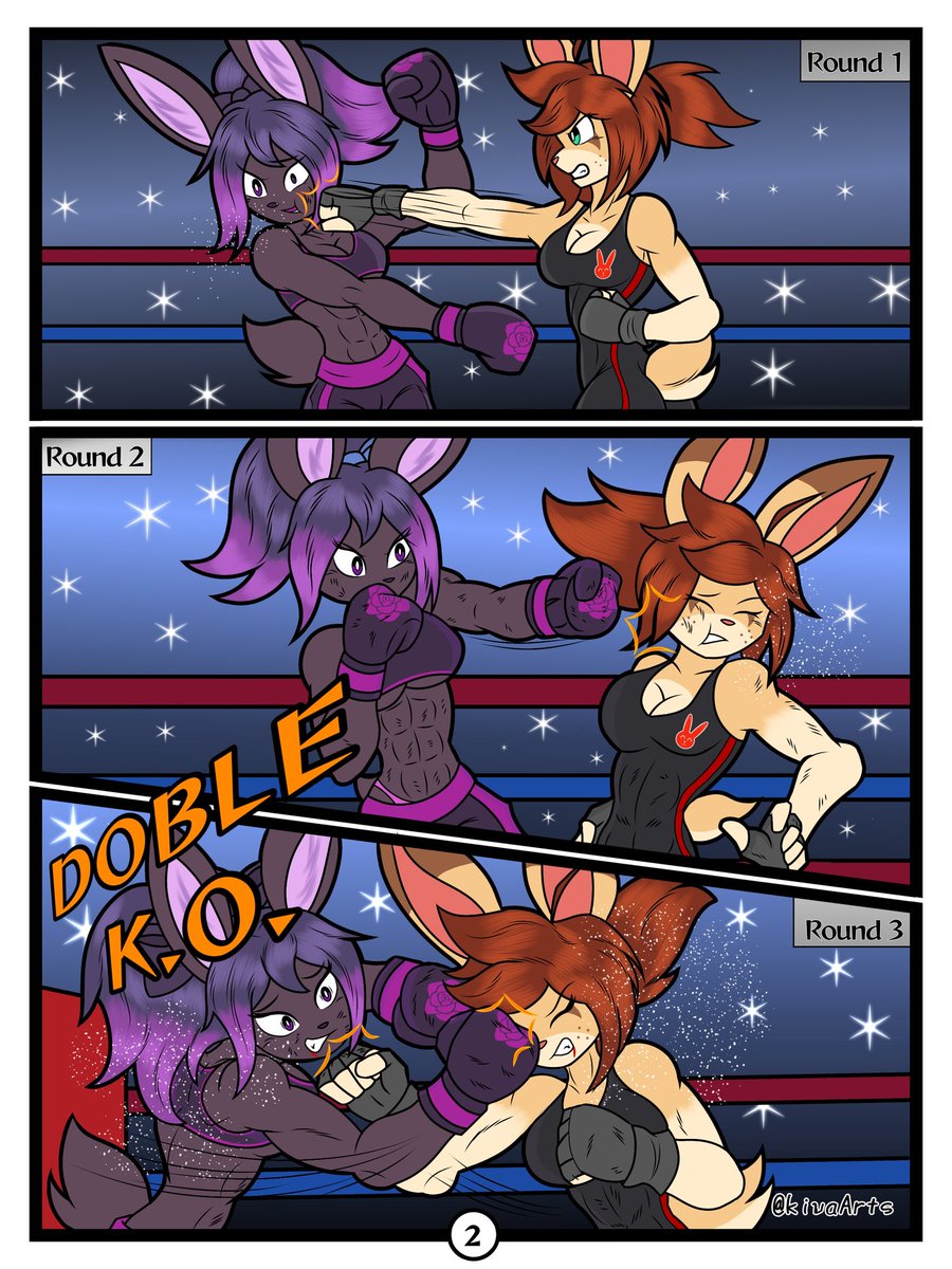 Ruby vs Akumu, a rabbit rematch, ends in a double knockout!!!

Akumu: <a href="/tz_Spring/">Spring</a>

#FurryArt #Artwork