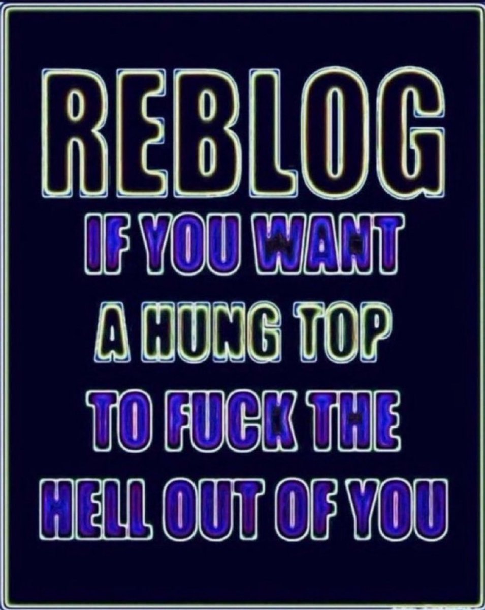 Reblog now bitches